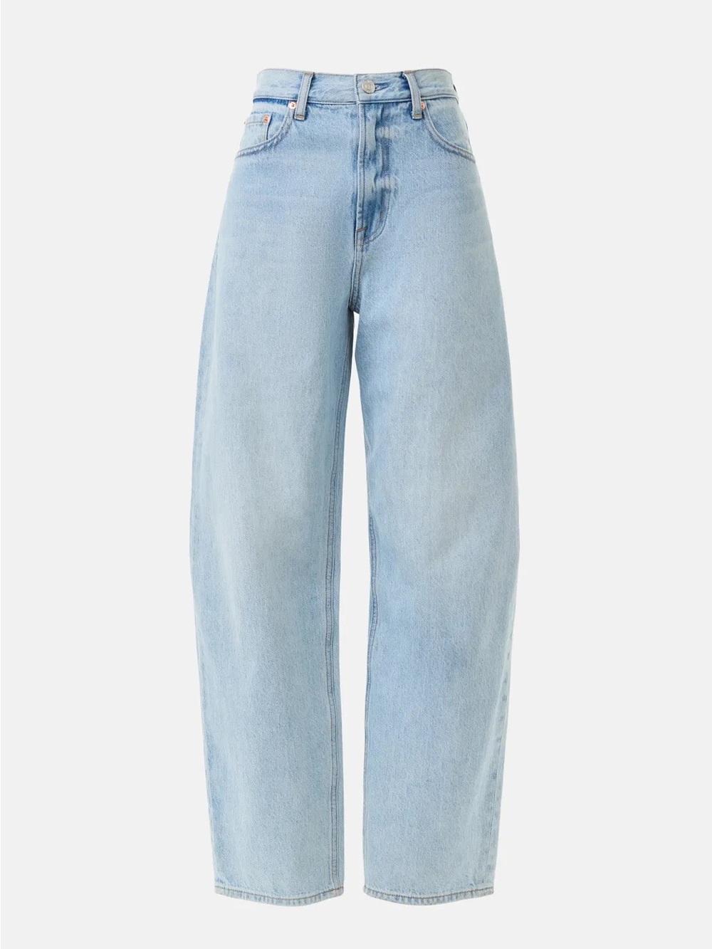 Pistola Light Wash High-Rise Wide Leg Barrel Jeans
